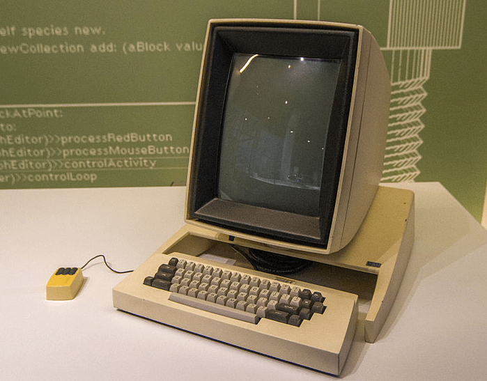 Xerox Alto, arguably the firsst PC from 1973. It was powered by TI SN74S181N ALU chip from Texas Instruments