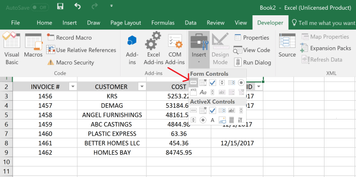 how to add macros to excel 2016