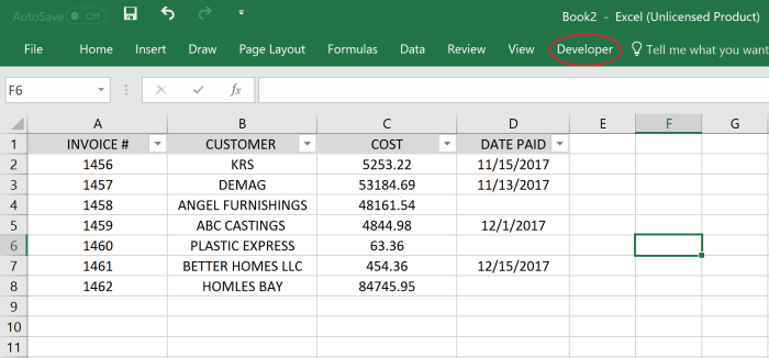 Use the link above to open the Excel document that was made for this article. You can use it to complete the steps as you read.