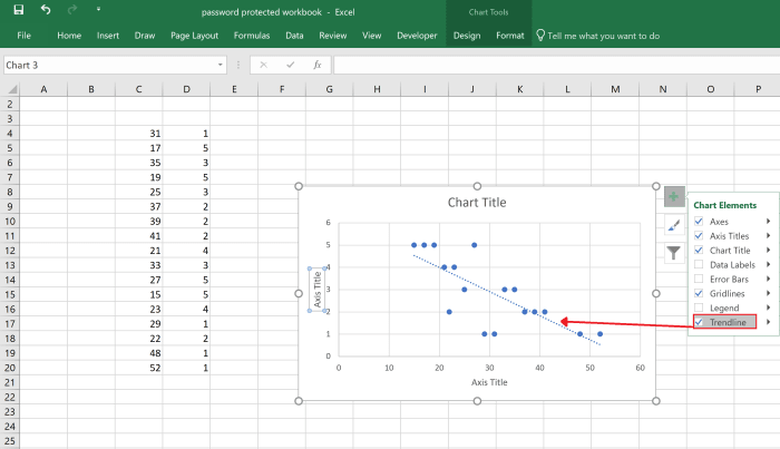 how to plot a graph in excel from the slope