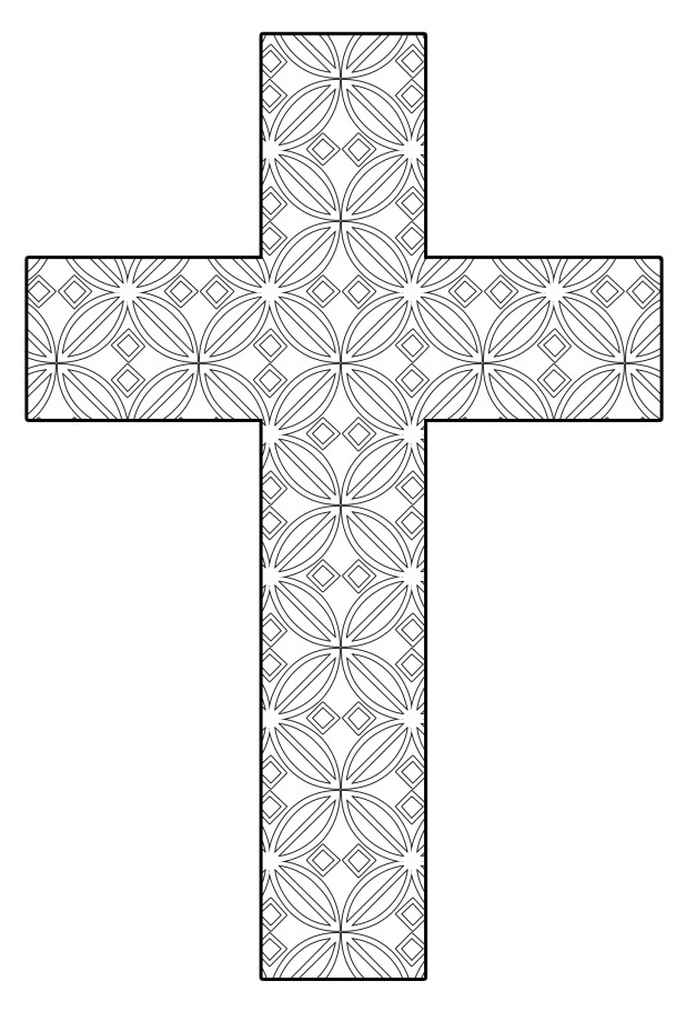 Free Printable Cross Coloring Pages FeltMagnet
