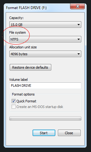 Formatting a USB Flash Drive Using FAT/FAT32/NTFS/exFAT - TurboFuture ...