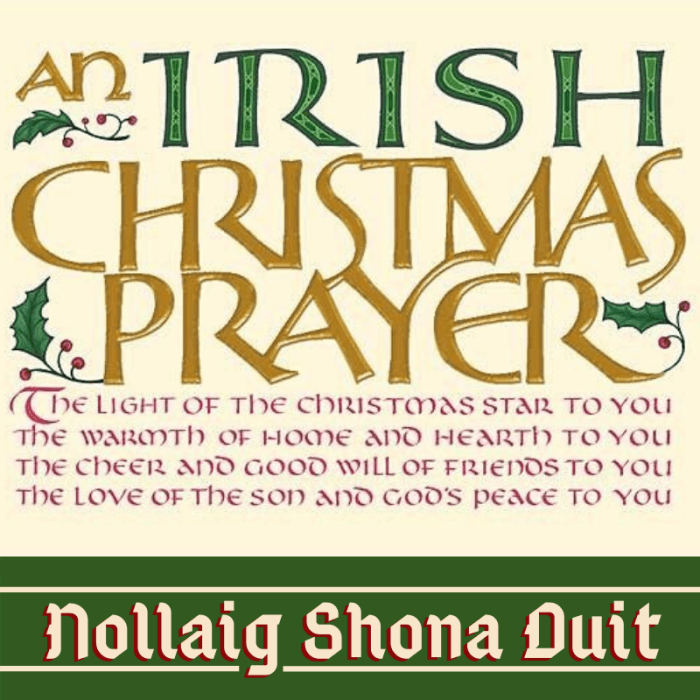 Irish Christmas Meal Blessing - An Irish Christmas ...