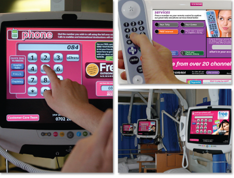 Many hospital beds come with mounted phones that have their own phone numbers. This allows you to call your loved one directly without them having to leave their bed.