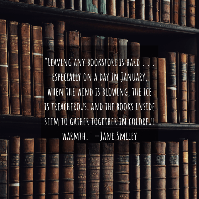 Do you find company in a good book when the cold of January tries to keep you inside?