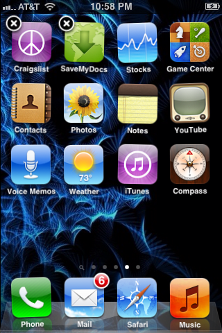 Move other apps you don't use onto that screen as well. If you don't have many apps, download some more.