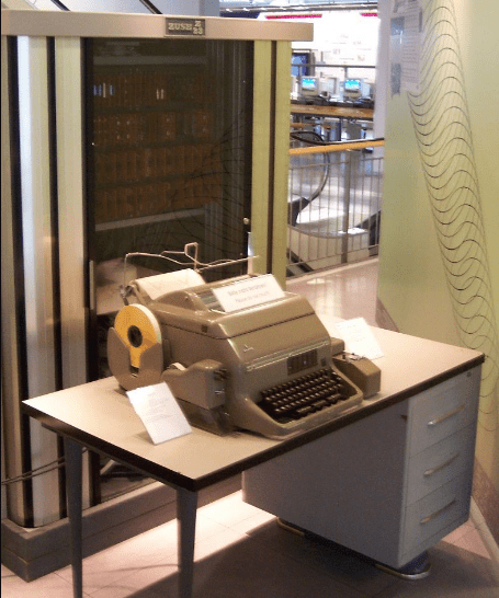 The Z3 replica in Deutsches Museum. The original one was detroyed in 1943 during the bombardment of Berlin.