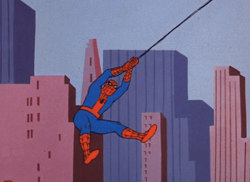 The 60's Spider-Man cartoon made very heavy use of stock animation, especially of Spider-Man swinging.