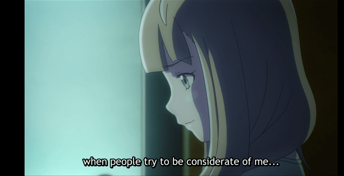 I thought the lighting here was pretty good. Hinata’s in a pretty blue mood. The room reflects that nicely.
