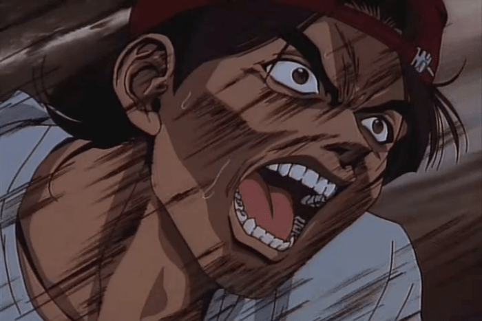 "I HEAR THE SOUND OF A WOMAN SCREAMING!!" proclaims Kintarou, whose incompetence is the cause of said screaming.