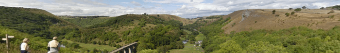 The View from Hobbs Cafe of Monsal Dale is arguably one of the best views in Derbyshire and the Peak District.
