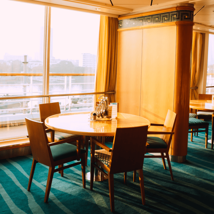 In addition to taking up less space in your cabin, a collapsible wheelchair or scooter may help you move around the ship more easily.