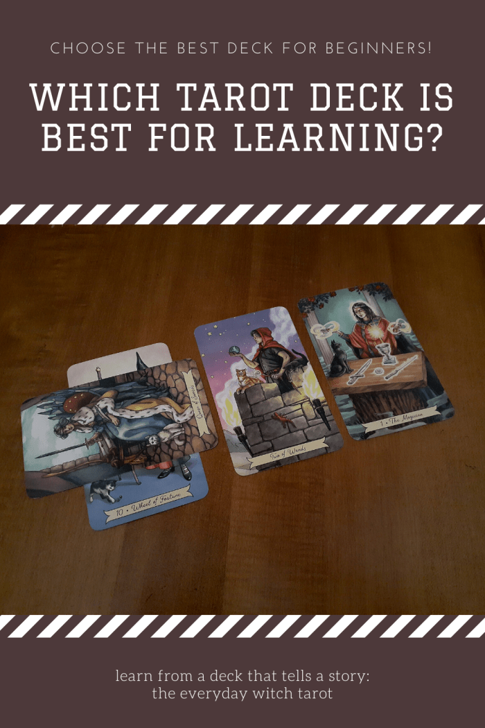 A great beginner tarot deck tells a discernible story and is easy to put the pieces of the reading together.