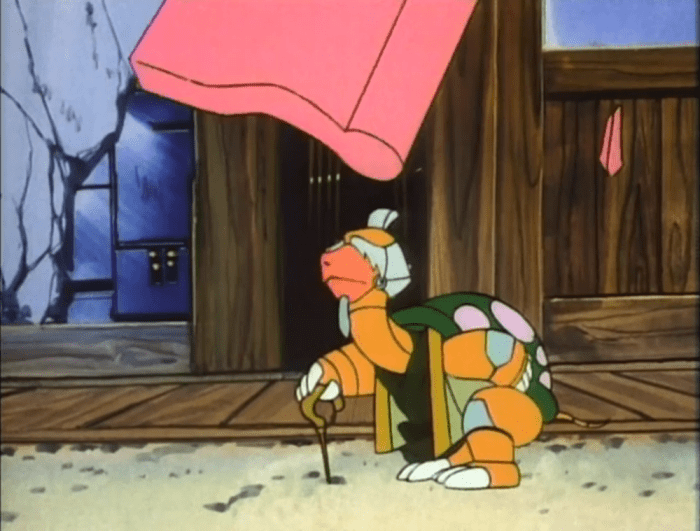 "An entire city block is flattened in the blink of an eye, including a retirement home for aging ninja turtles!"