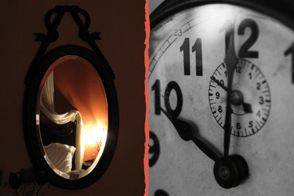 Would you cover a mirror or stop a clock?