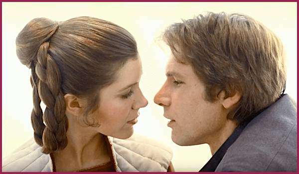 The chemistry Carrie Fisher and Harrison Ford generated onscreen in the first 'Star Wars' movie carried over to their private lives, and they had a passionate affair during filming.