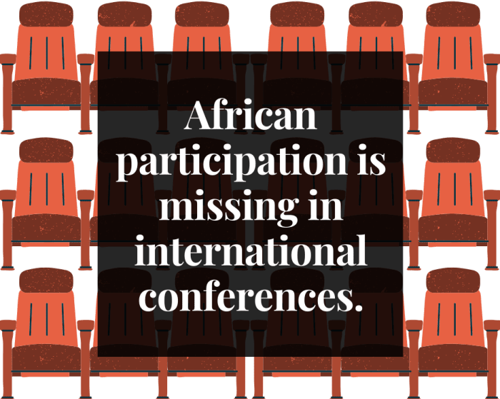 The U.S. has a large influence on the global entertainment industry, leaving Africa out of many international conferences.