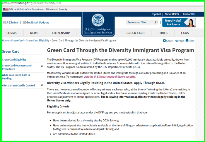 This is the right place to learn about the Green Card Diversity Lottery. Every other website charges you and takes advantage of you.