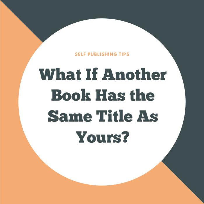 If another book has the same or similar title to yours, should you be concerned?