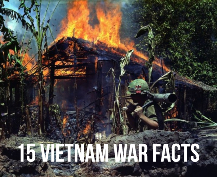 Interesting facts on the Vietnam War: Burning building. Over the ten year war, Operation Ranch Hand sprayed around eleven million gallons of Agent Orange on the South Vietnamese landscape.