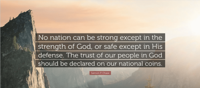 Through one individual at a time, the United States and any nation that will trust in God can be confident and truthful in saying, "In God We Trust."