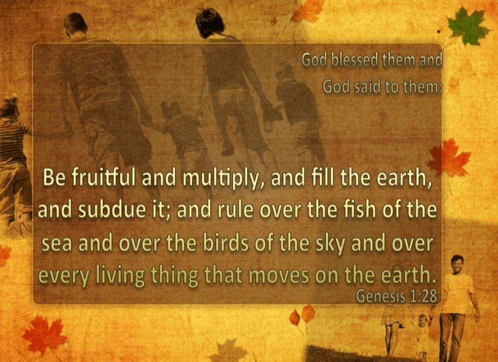 One of the first blessings that we see the Creator of All giving to his children is the blessing of becoming someone's ancestor.