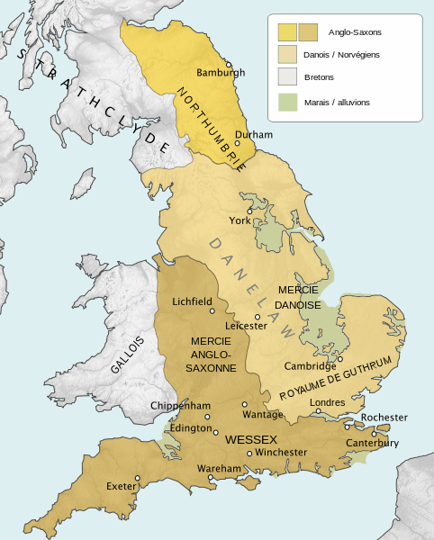 The expanse of Danish settlement accounts for the extent of influence.