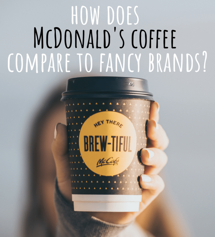 does mcdonalds do dairy free coffee