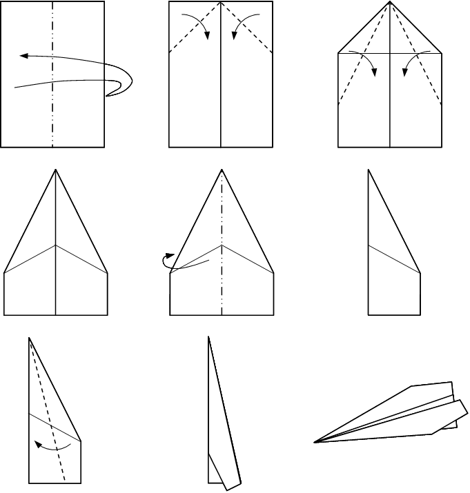 Another way to fold a paper airplane that will fly.