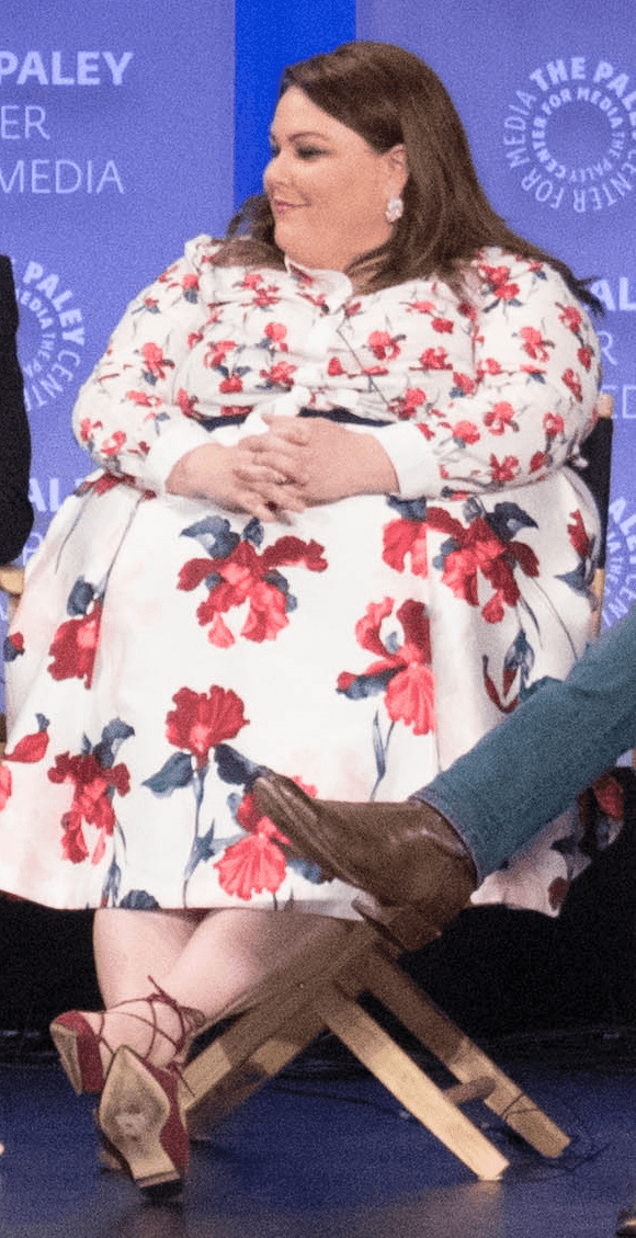 Chrissy Metz at the 2017 "Paleyfest" to promote the popular television series, This Is Us. The character she plays, although she battles weight, is not defined by it.