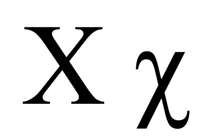 Greek letter Chi