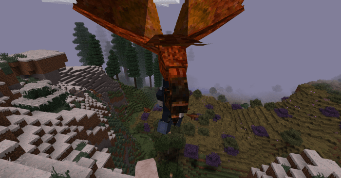 Players living near plains biomes will need to watch out for Rocs, massive birds that attempt to carry their prey high into the air before dropping them to the ground.