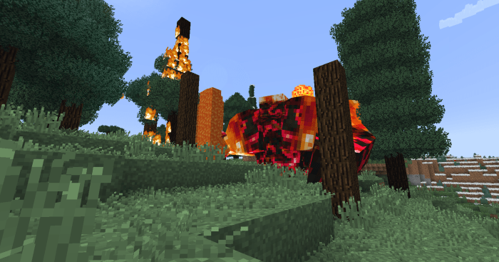 Few monsters can do as much damage to a forest as an umber lobber. Not only does this subspecies of the lava-dwelling lobber throw molten rock at the player, but it also launches balls of magma in random directions throughout the fight.