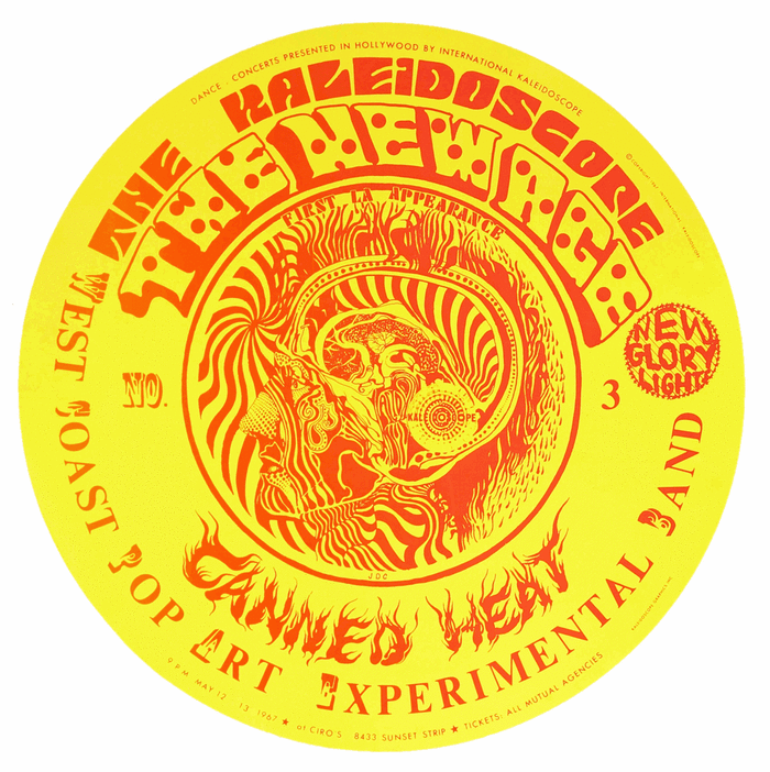 Canned Heat, The New Age, West Coast Pop Art Experimental Band, May 12-13 1967 Kaleidoscope at Cirros -- Poster #3 in Series