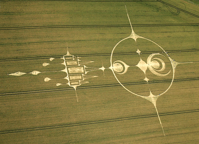 This is Crop Formation is the image Patty Greer saw in her Hypnotic Regression Therapy Session of an underwater Crystal Castle.