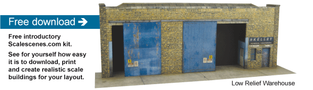 Scalescenes downloadable set of workshops for free - other products are paid for before downloading. Looks convincing if you're doing an urban scene. Cut out the parts and reinforce them with stiff card. Good scope for kit-bashing and modification