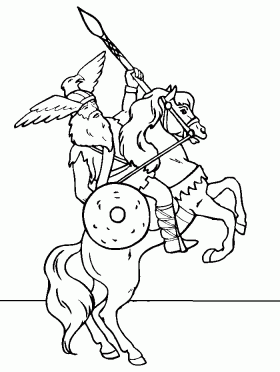 Horse and Rider Printable Coloring Pages - HubPages