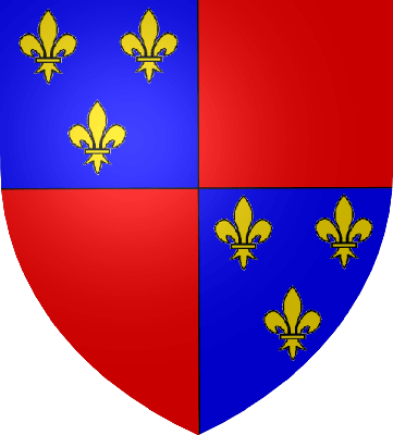 This is the coat of arms of Charles d'Albret, the Constable of France and leader of the French Army at Agincourt.