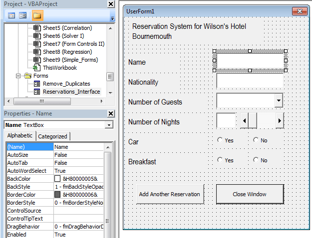 How to edit the Properties of a Control in Excel 2007 or Excel 2010.