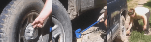 Use caution if your hubcaps have plastic nuts that screw on. The plastic threads have a tendency to strip if you over tighten them.