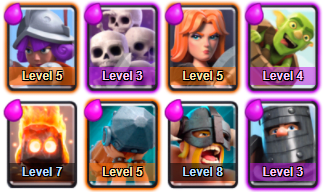 This Arena is a hard arena to break out of with mid leveled troops. Focus on upgrading your weakest units to build a well rounded deck.