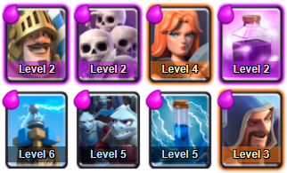 This arena starts to get a bit harder as the players who have made it this far aren't just casual players. Now this deck gives ability to attack and defend against most decks in arena 6.