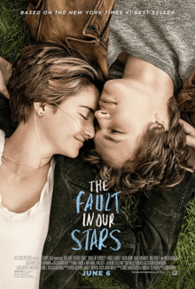 Shailene Woodley stars as the character Hazel and Ansel Elgort stars as the character Gus in The Fault in Our Stars the movie