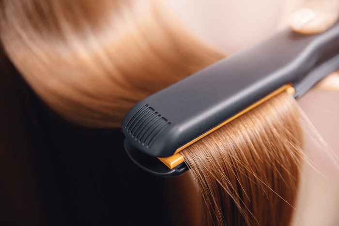 Your hair will be straightened with a flat iron twice during treatment to position and set the new bonds in place.