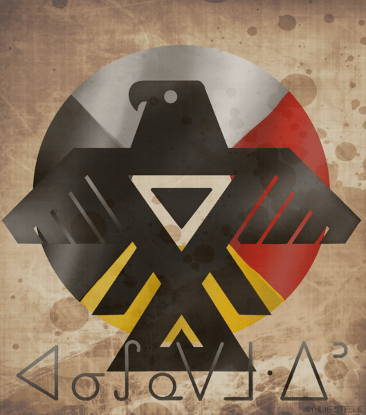 Symbol of the Ojibwe and related peoples in the western region of Eastern Woodland Indians.