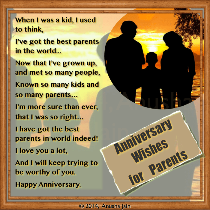 essay on parents anniversary