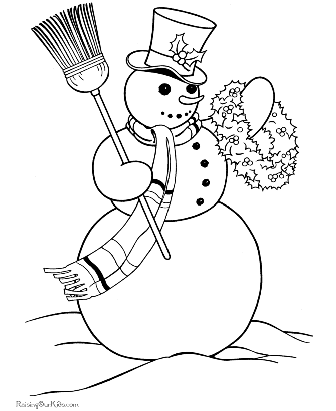 Raising Our Kids has Christmas coloring pages including trees, snowmen, Santa and the Elves, Reindeer, Toys and more.