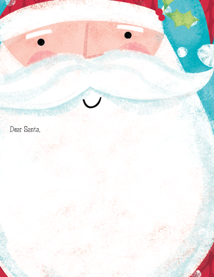 Blue Mountain is one of the online sources to find free printable Christmas cards, like this Dear Santa card.