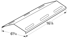 Current replacement heat shield allows customer to replace porcelain heat shield with stainless steel heat plate.