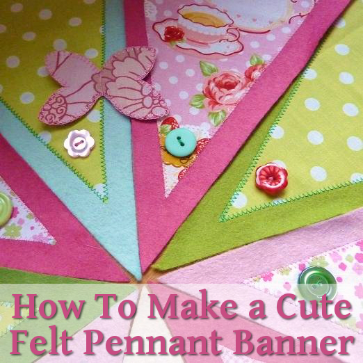 Felt Pennant Banner Bunting Ideal for Spring